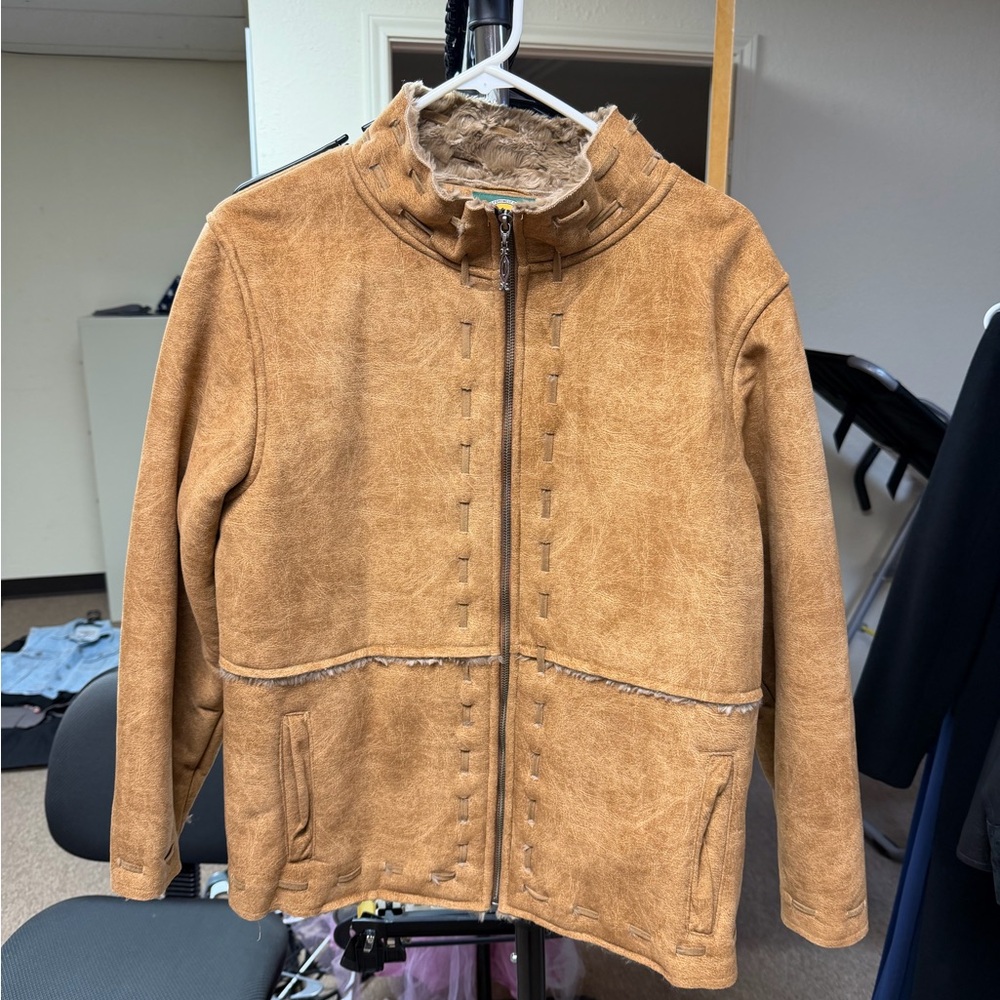 Cabela's Brown Suede/Shearling Jacket